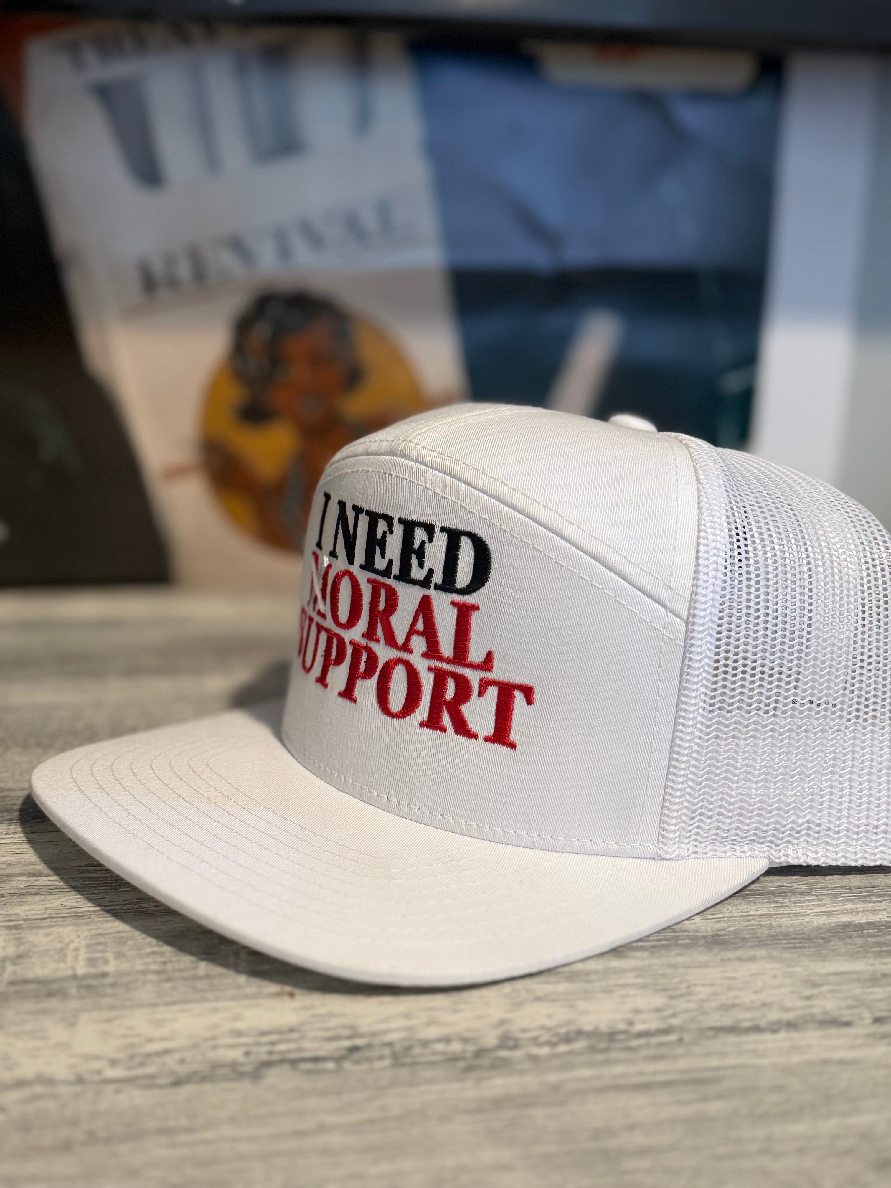 Oral support hat
