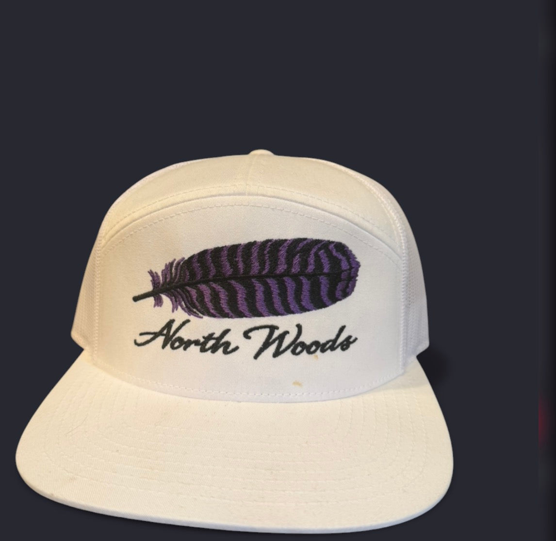 North woods feather hat